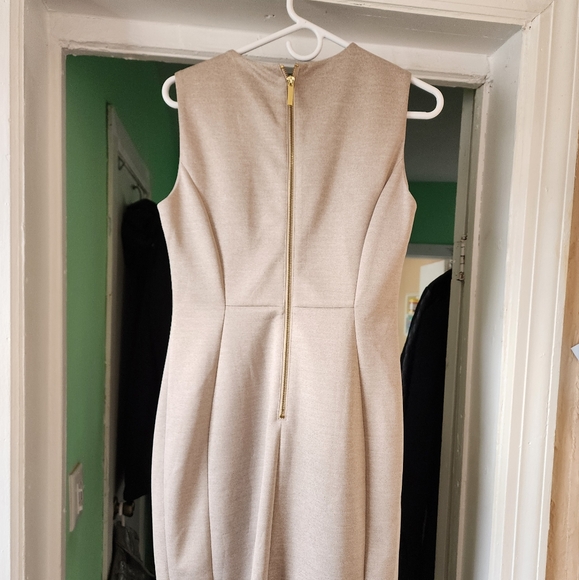 Calvin Klein biege dress. - Picture 2 of 8